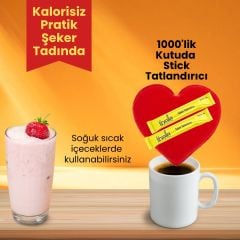 Fibrelle Tablet Tatlandırıcı 1000 Adet Tekli Stick Ambalaj-Sukralozlu