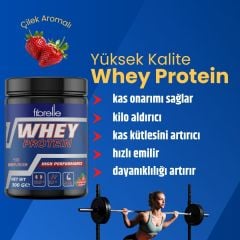 Fibrelle Whey Protein Çilek Aromalı  300 g