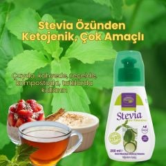 Parmor Stevia Sıvı Tatlandırıcı 200 ml  ( Stevia Bazlı )