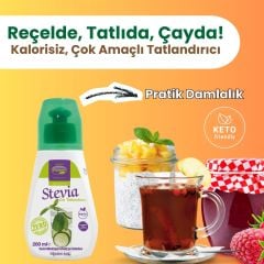 Parmor Stevia Sıvı Tatlandırıcı 200 ml  ( Stevia Bazlı )
