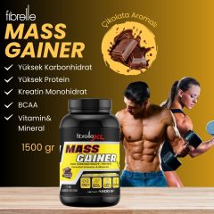 Fibrelle Mass Gainer Çikolata Aromalı 1500 g Karbonhidrat Tozu