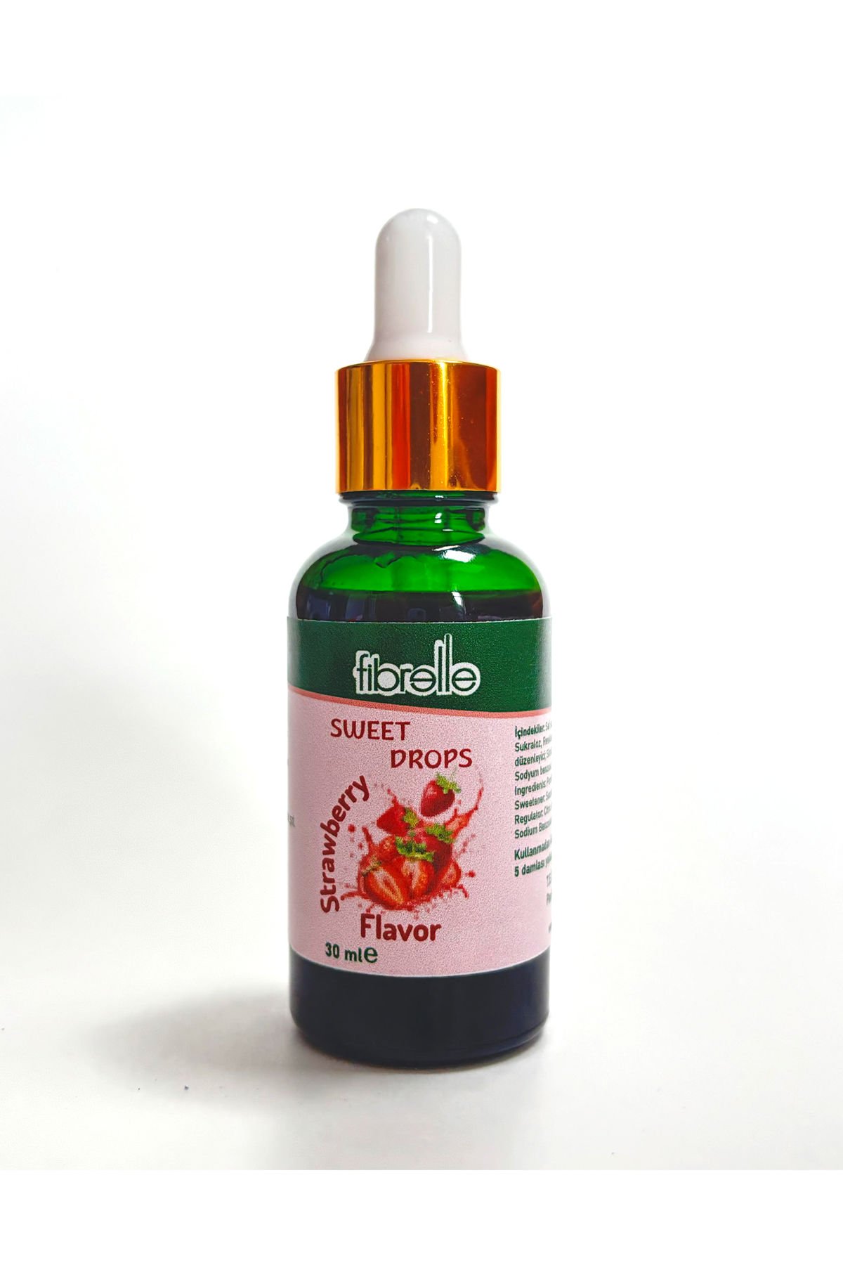 Fibrelle Çilek Aromalı Sıvı Tatlandırıcı - 30ml