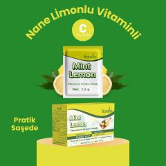 Fibrelle Nane Limon Aromalı Toz İçecek 1,5 g Saşe 40 Adet