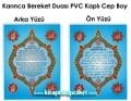 Karınca Bereket Duası Arapça Türkçe PVC Kaplı Cep Boy
