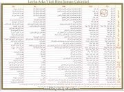 Emsile Bina Şeması, Fiil Çekimleri Arapça Tablo, Kuşe Kağıt Levha, 30x40 cm Ebat