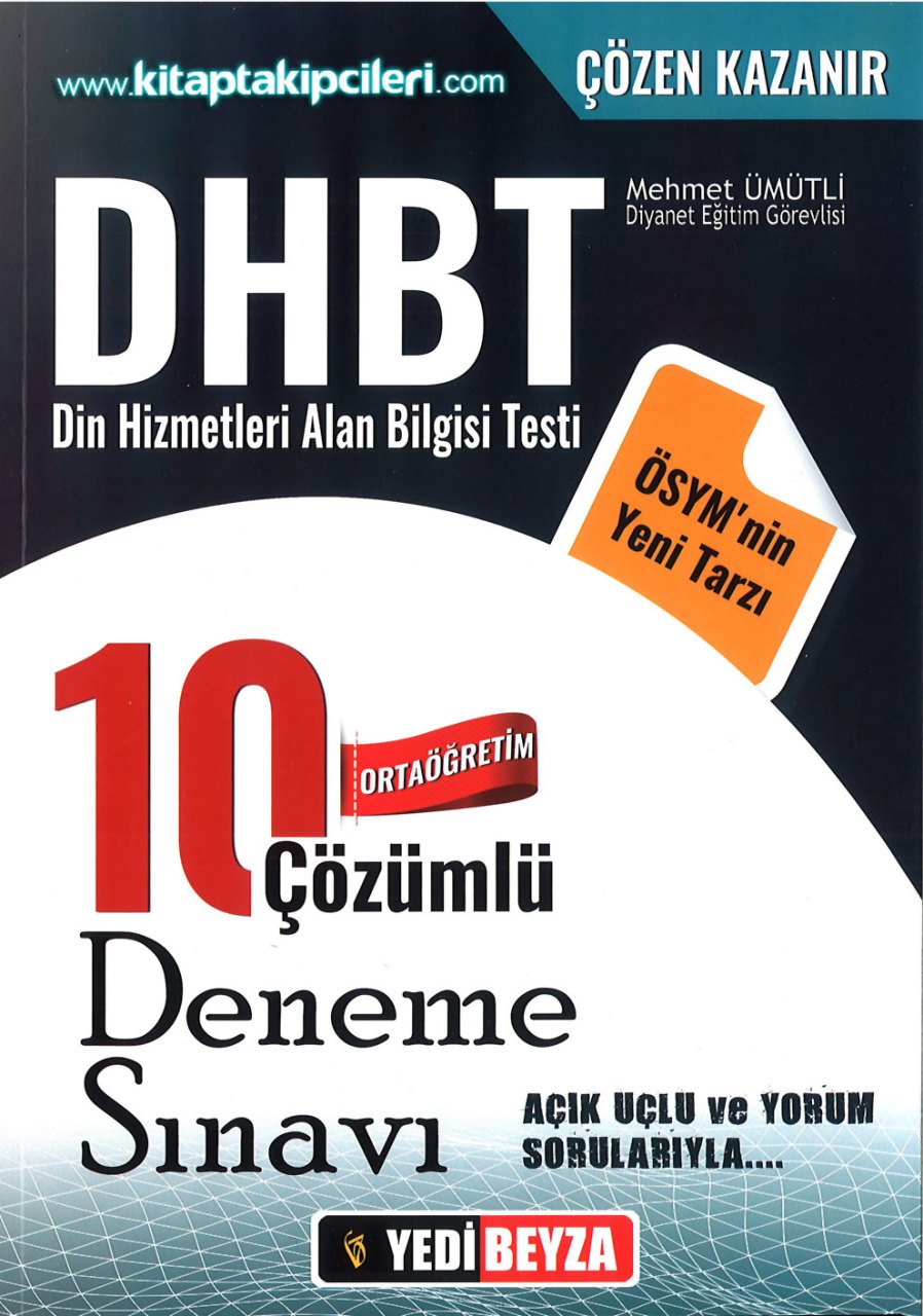 DHBT Ortaöğretim İHL, Din Hizmetleri Alan Bilgisi Testi 10 Çözümlü Deneme Sınavı, MEHMET ÜMÜTLİ