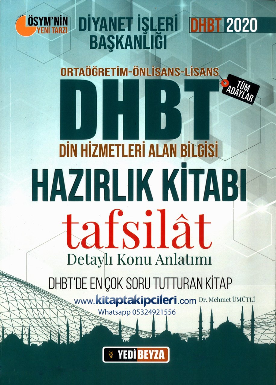 DHBT Tafsilat Detaylı Konu Anlatımı, Diyanet Tüm Adaylar İçin Hazırlık Kitabı, MEHMET ÜMÜTLİ, 632 Sayfa