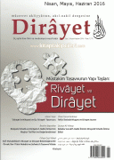 Dirayet Dergisi, Nisan Mayıs Haziran 2016, 1. Sayı