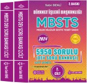 2024 MBSTS Soru Bankası, Sabri Benli, Diyanet 5950 Sorulu Dev Soru Bankası Konu Testleri, %100 Güncel 2 Kitap Toplam 900 Sayfa