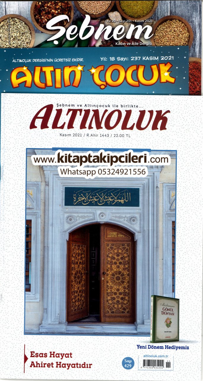 Altınoluk Dergisi Kasım 2021 | Şebnem Kadın Aile | Altın Çocuk | 3 Dergi