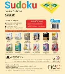 Sudoku Junior 1-2-3-4 Hafıza Oyunu (3-8 yaş)