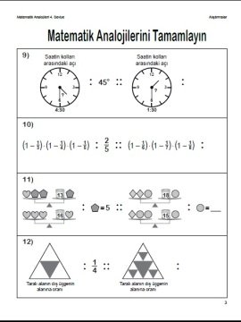 Matematik Analojileri 4. Seviye Kitabı (8 - 9.sınıflar)