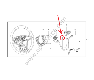 OPEL İNSİGNİA DİREKSİYON SİMİT ALT KAPAK (KROM ÇITASI)