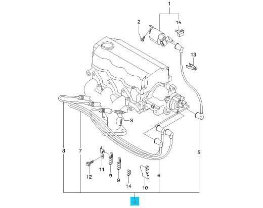Chevrolet Spark 0.8 Buji Kablosu Takımı Muadil