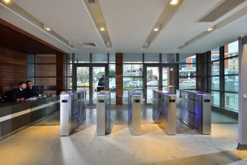 HURSOFT HG01 HIZLI GEÇİŞ TURNİKELERİ (2 SİNGLE TURNİKE TEK KORİDOR)