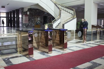 HURSOFT HG01 HIZLI GEÇİŞ TURNİKELERİ (2 SİNGLE TURNİKE TEK KORİDOR)