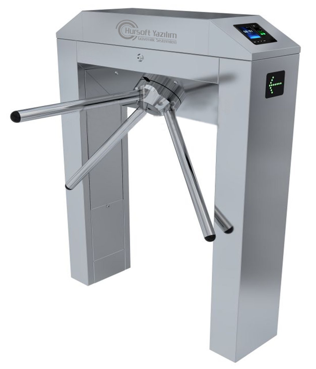 HURSOFT S1215 OKUL TURNİKE SİSTEMLERİ (4 ADET PARMAK İZLİ KART OKUYUCU TURNİKEYE MONTELİ)