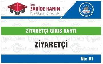 YURT ÖĞRENCİ KİMLİK KARTI (PROXİMİTY - MİFARE KART BASKILI) - MATBAA BASKISI - OKULA ÖZEL TASARIM - 100 ADET KART