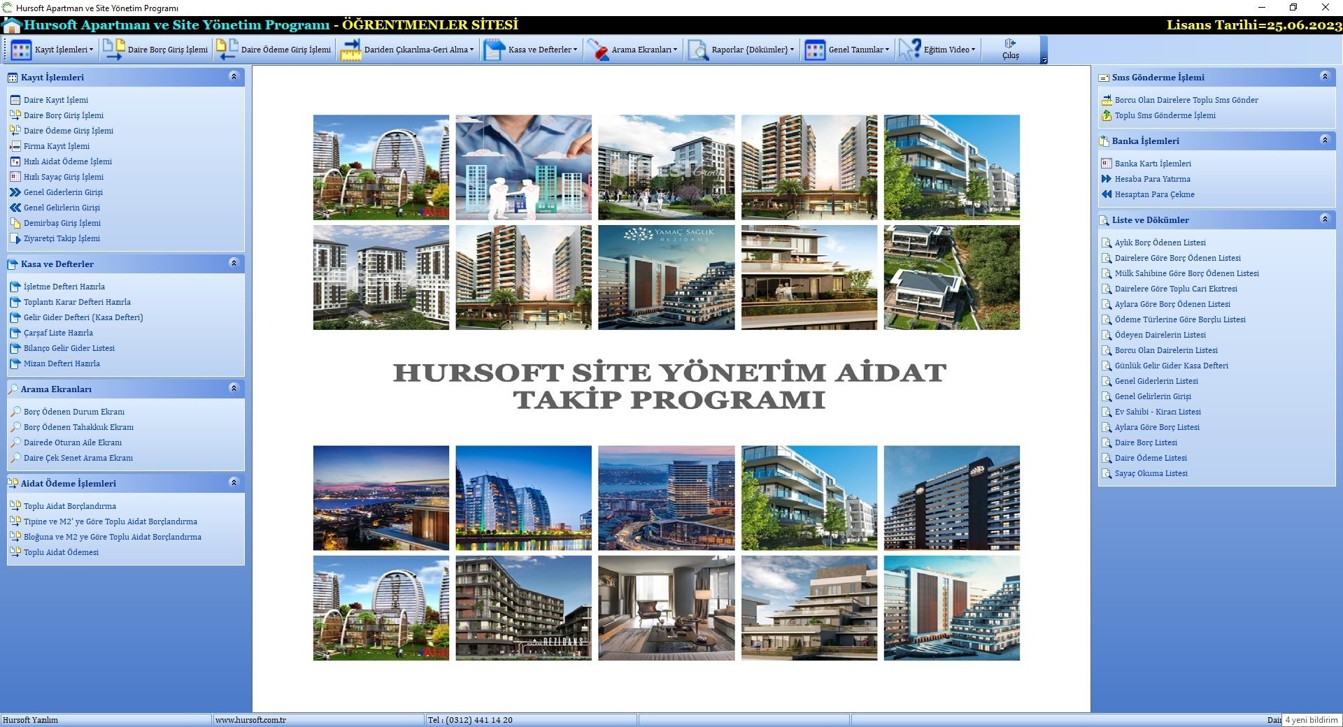 Hursoft Site Yönetim Programı Aidat Takip HURSOFT GÜVENLİK
