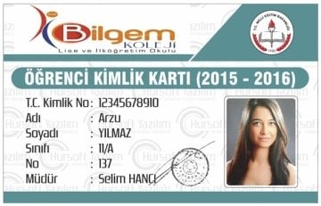 KOLEJ ÖĞRENCİ KİMLİK KARTI (PROXİMİTY - MİFARE KART BASKILI) - MATBAA BASKISI - KOLEJE ÖZEL TASARIM - 100 ADET KART