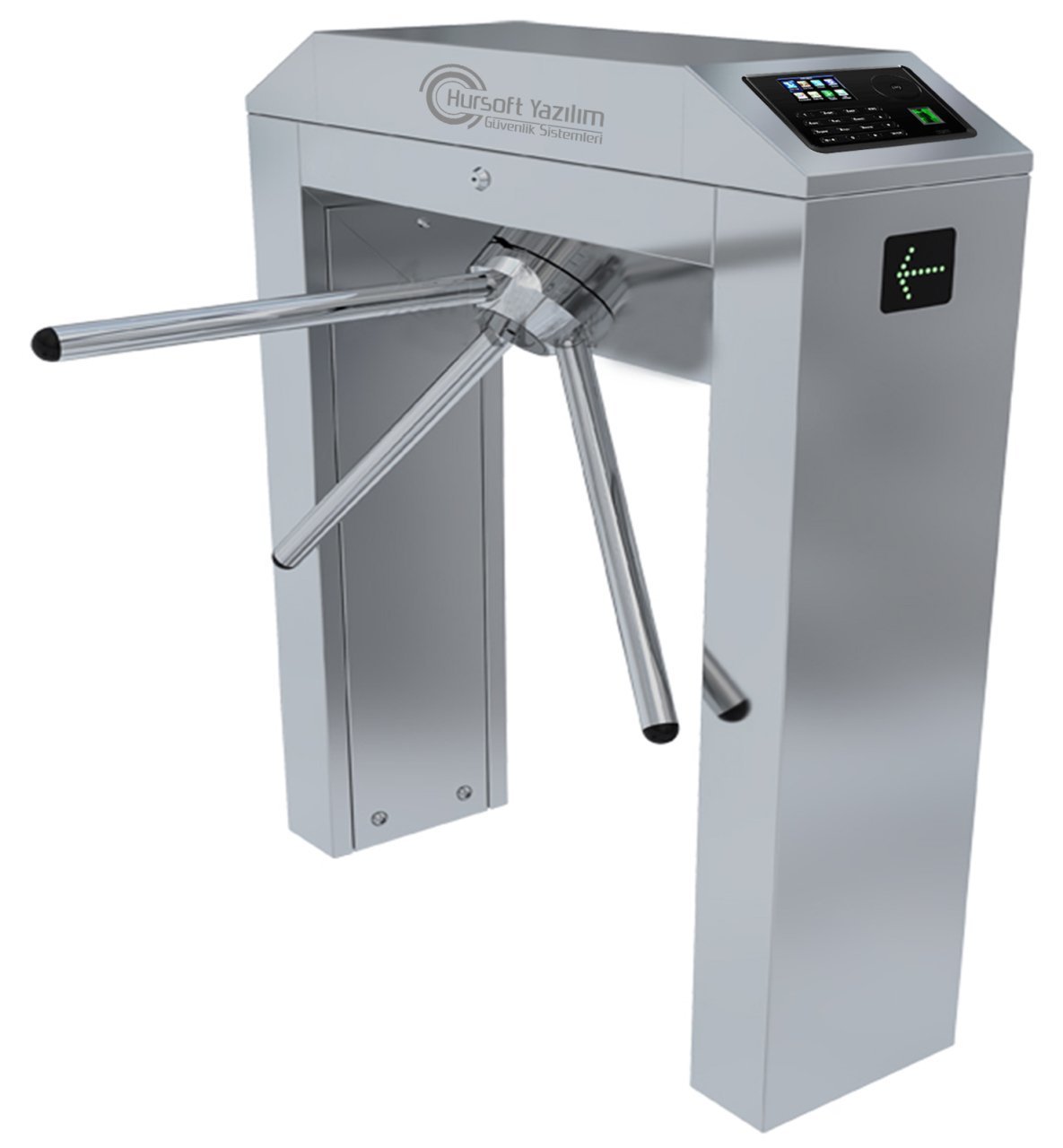 HURSOFT S480 TURNİKE SİSTEMİ (1 ADET KART OKUYUCU TURNİKEYE MONTELİ)