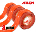 ARLON Silikon Bant (Mucize Bant) 3'lü Paket Kırmızı