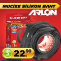 ARLON Silikon Bant (Mucize Bant) Siyah 10 Metre