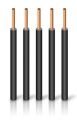 SIAF 0,75 mm² Silikon kablo Siyah