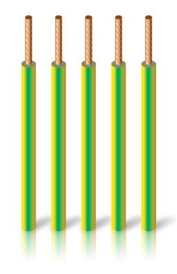 SIAF 4 mm² Silikon kablo Sarı - Yeşil