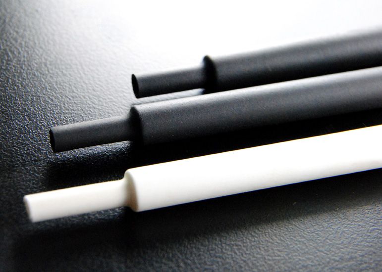 6,0 mm - Isı ile daralan  makaron Beyaz