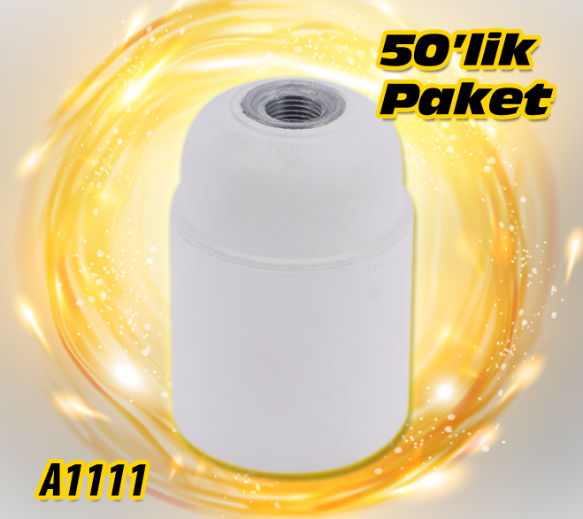 A1111 - E-27 DÜZ DUY BEYAZ (50'lik paket)