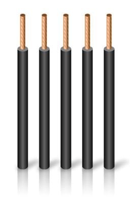 SIAF 1 mm² Silikon kablo Siyah