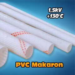 PVC Cam elyaf Makaron - Çap: 5,0mm