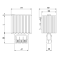 PTC Klemensli Pano Isıtıcı 150Watt