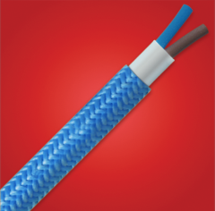 Örgülü Dekoratif Kablo 2X0,50 mm² - Mavi