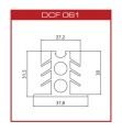 DCF061 Silikon derz fitili(37*30mm)