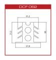 DCF062 Silikon derz fitili(37*30mm)
