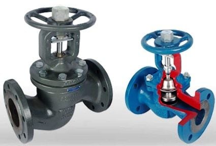 PN 25 DN 80 Glob Vana Metal Körüklü Sfero Döküm