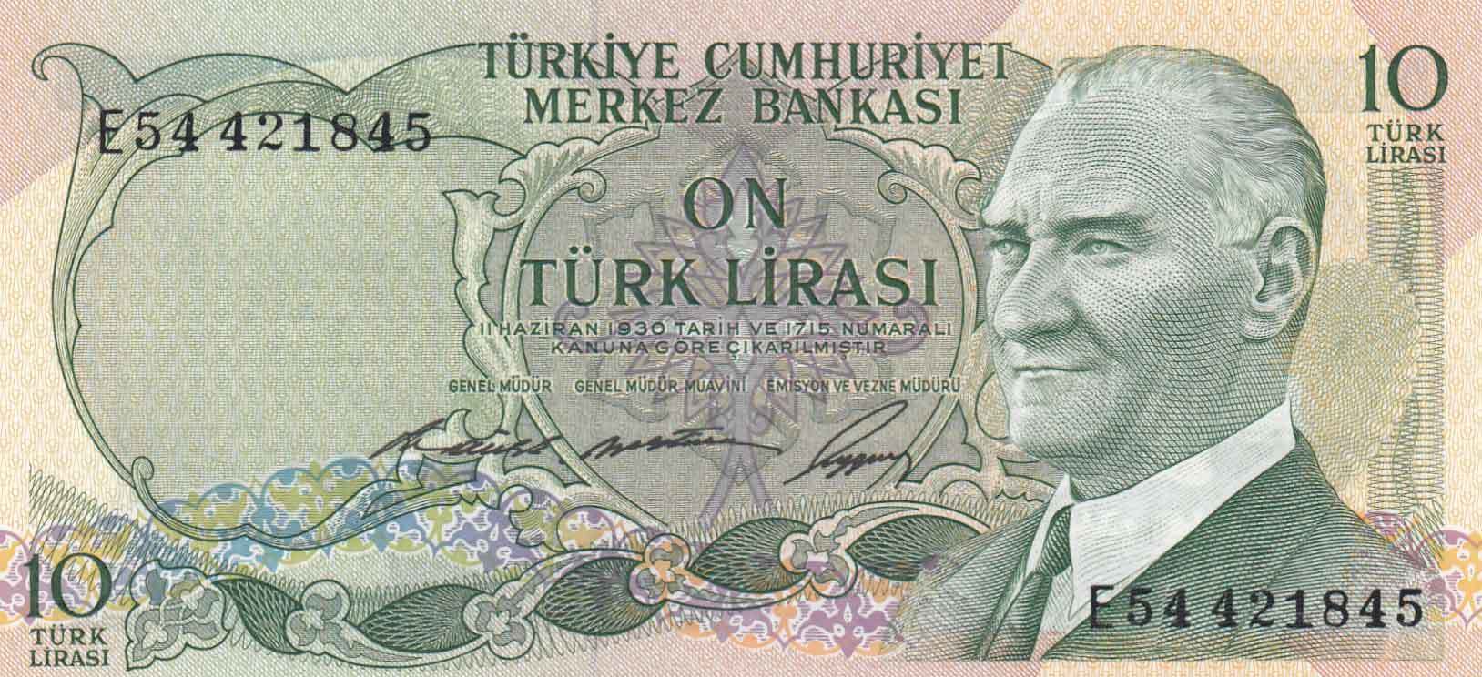10 Lira 6.Emisyon / 1.Tertip E54421845