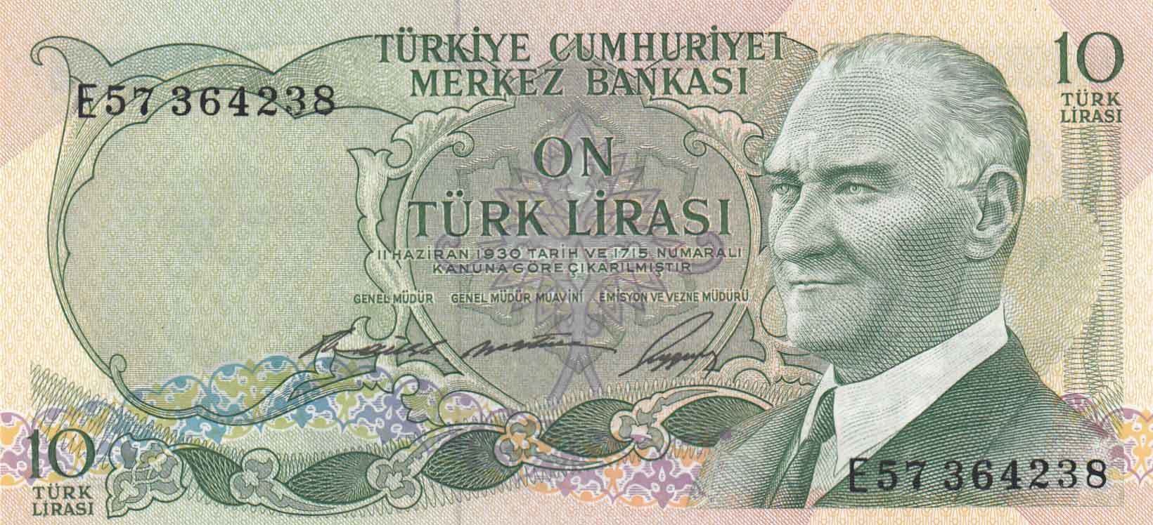 10 Lira 6.Emisyon / 1.Tertip E57364238