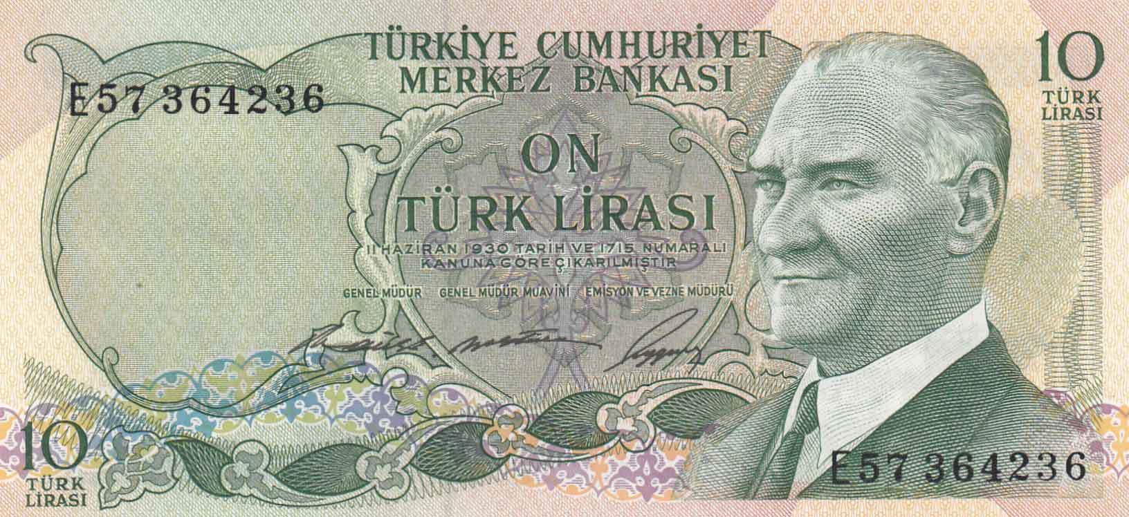 10 Lira 6.Emisyon / 1.Tertip E57364236