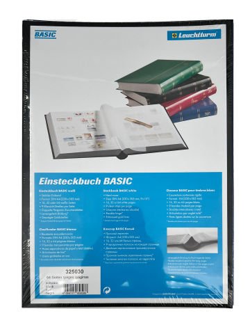 Pul Defteri 64 Sayfa (A4 BASIC) SİYAH cilt, BEYAZ sayfa