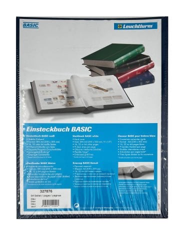 Pul Defteri 64 Sayfa (A4 BASIC) MAVİ cilt, BEYAZ sayfa