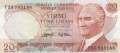 20 Lira 6.Emisyon / 3.Tertip F55705186