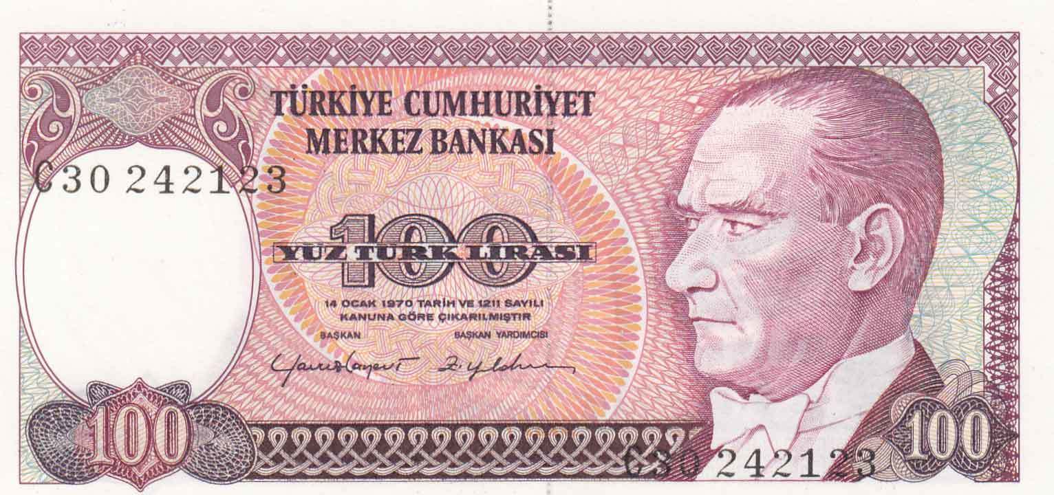 100 Lira 7.Emisyon / 2.Tertip C30242123