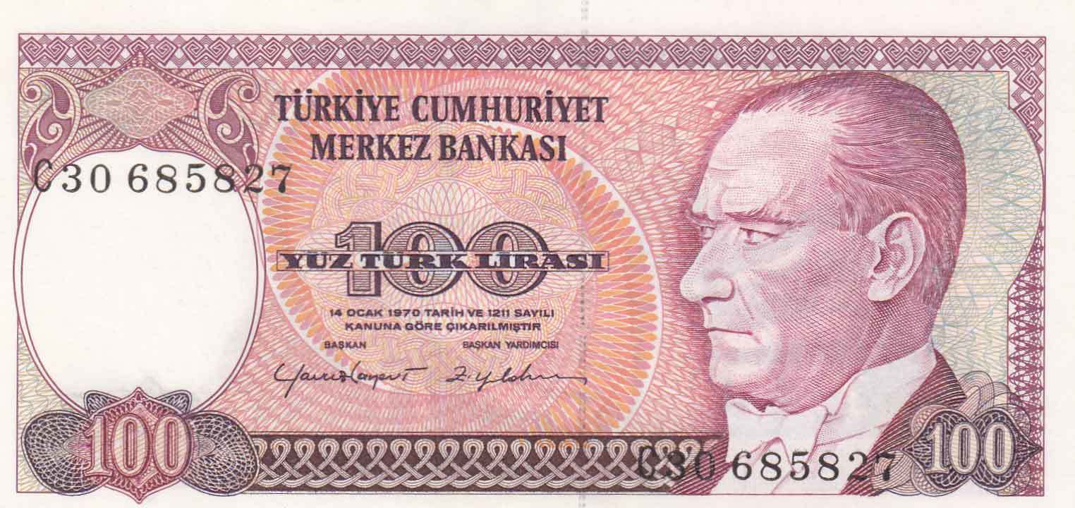 100 Lira 7.Emisyon / 2.Tertip C30685827