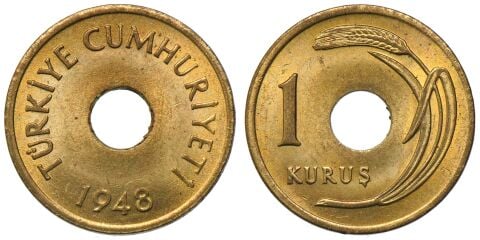 1 Kuruş 1948 ÇİL