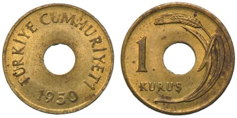 1 Kuruş 1950 ÇİL