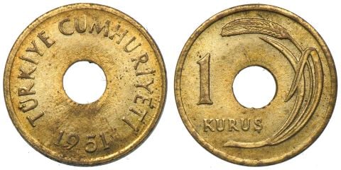 1 Kuruş 1951 ÇİL