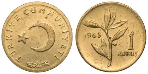 1 Kuruş 1963 ÇİL